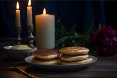 Pancakes candles. Generate Ai Product Image 1