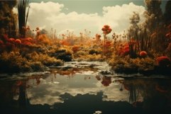 Picturesque Panoramic colorful composition nature. Generate Product Image 1