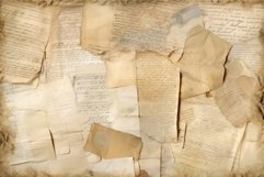 Paper collage documents background. Generate Ai Product Image 1