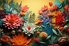 Imaginative Paper landscape colorful moon night. Generate Ai Product Image 1