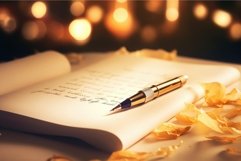 Portable Paper note pen light. Generate Ai Product Image 1