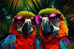 Parrots party. Generate Ai Product Image 1