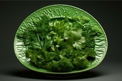 Crisp Fresh parsley plate. Generate ai Product Image 1
