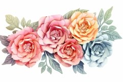 Delicate Pastel paper flower. Generate Ai Product Image 1
