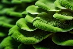 Green pattern mushrooms. Generate Ai Product Image 1