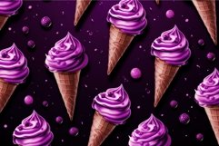 Tantalizing Purple ice cream pattern. Generate Ai Product Image 1