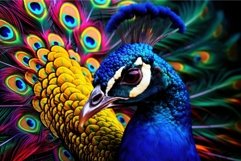 Majestic Peacock bird. Generate Ai Product Image 1