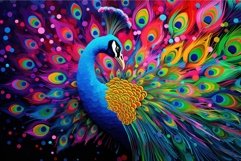 Ostentatious Peacock bird. Generate Ai Product Image 1