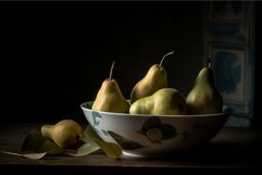 Pears bowl fruit. Generate Ai Product Image 1
