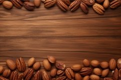 Detailed Pecan mockup background. Generate Ai Product Image 1