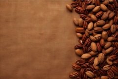 Pecan mockup background. Generate Ai Product Image 1