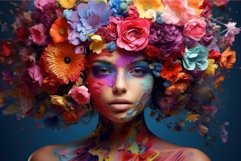 Delicate Person flower bouquet. Generate Ai Product Image 1