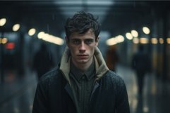 Confident Person looking camera. Generate Ai Product Image 1