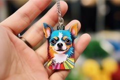 Engraved Pet golden necklace tag banner. Generate Ai Product Image 1