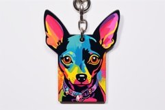 Personalized Pet golden necklace tag banner. Generate Ai Product Image 1