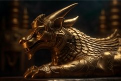 Pharaoh dragon statue. Generate ai Product Image 1