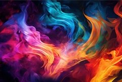 Mesmerizing Colorful phoenix flame. Hot animal burn Product Image 1