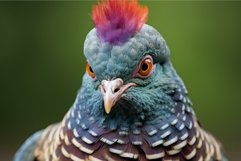 Peaceful Pigeon bird colorful. Generate Ai Product Image 1