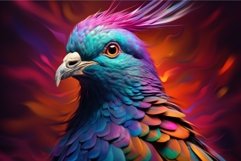 Swift Pigeon bird colorful. Generate Ai Product Image 1