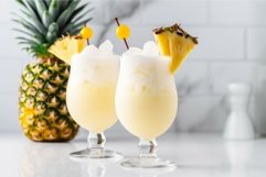 Pina colada ice cocktail. Generate Ai Product Image 1
