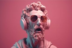 Pink bust man. Generate Ai Product Image 1