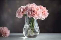 Pink carnation. Generate Ai Product Image 1