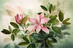 Aesthetic plants artwork. Generate AI Product Image 1