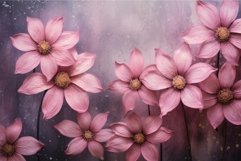 Silky Pastel pink flowers in silk textile petal. Generate Ai Product Image 1