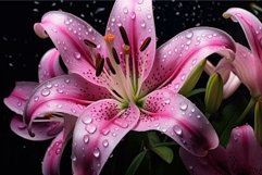 Fragrant Pink lilly. Generate Ai Product Image 1