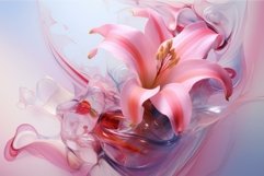 Breathtaking Pink lilly. Generate Ai Product Image 1