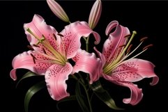 Lush Pink lilly. Generate Ai Product Image 1