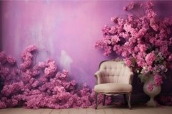 Contrasting Pink wall purple. Generate Ai Product Image 1