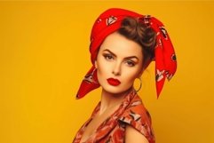 Woman pinup cute vintage. Generate Ai Product Image 1