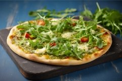 Pizza pesto. Generate AI Product Image 1