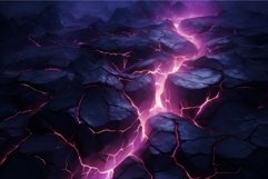 Plain magma cracks purple molten. Generate Ai Product Image 1