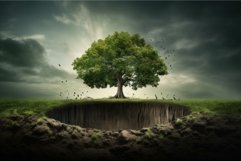 Child planting small tree park. Generate Ai Product Image 1