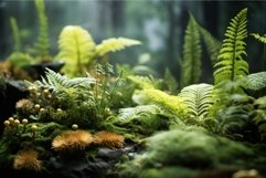 Rich Plant growing soil closeup. Generate Ai Product Image 1