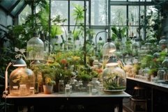 Advanced Laboratory biology plants. Generate Ai Product Image 1