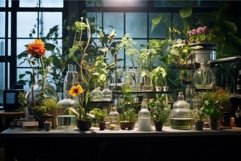 Sterile Laboratory biology plants. Generate Ai Product Image 1