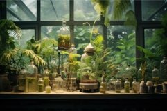 Scientific Laboratory biology plants test. Generate Ai Product Image 1
