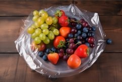 Plate fruits berries pack. Generate AI Product Image 1