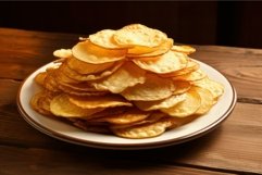 Savory Plates potato chips snack. Generate Ai Product Image 1