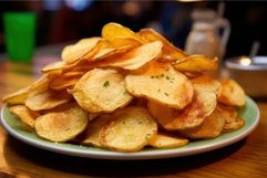 Crispy Plates potato chips snack. Generate Ai Product Image 1