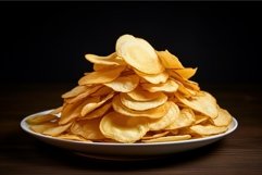 Flavorful Plates potato chips snack. Generate Ai Product Image 1