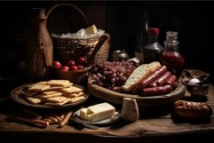 Crispy Polish traditional snack served in pan. Generate ai Product Image 1