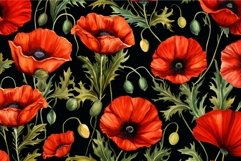 Captivating Watercolor poppies illustration. Generate Ai Product Image 1