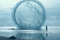 Mystical Portal ice fantasy. Generate Ai Product Image 1