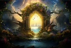 Alluring Portal to paradise door. Generate Ai Product Image 1