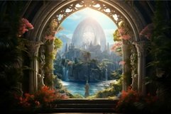 Divine Portal to paradise door. Generate Ai Product Image 1