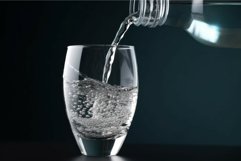 Pouring water bottle. Generate Ai Product Image 1